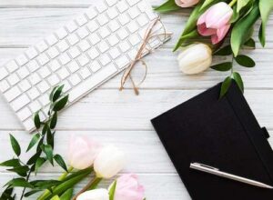 Blogger or freelancer workspace